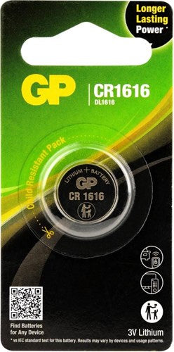 Load image into Gallery viewer, Gp cr1616 lithium 3 volt blister 1 3212299
