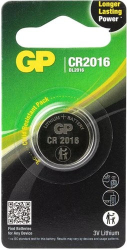 Load image into Gallery viewer, Gp cr2016 lithium 3 volt blister1 3212300
