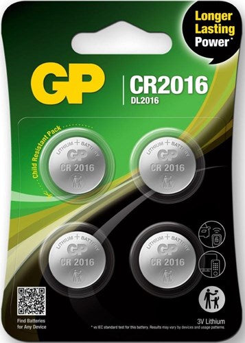 Load image into Gallery viewer, Gp cr2016 lithium 3volt blister 4 3212335
