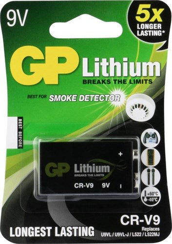 Load image into Gallery viewer, Gp lithium 9 volt cr v9
