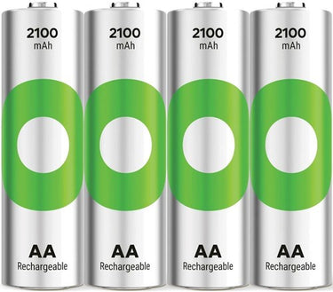 Gp nimh oplaadbare batterij aa 2100ma blister(4) - 3311442