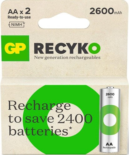 Load image into Gallery viewer, Gp oplaadbare aa-batterijen 2100mah nimh 4pk
