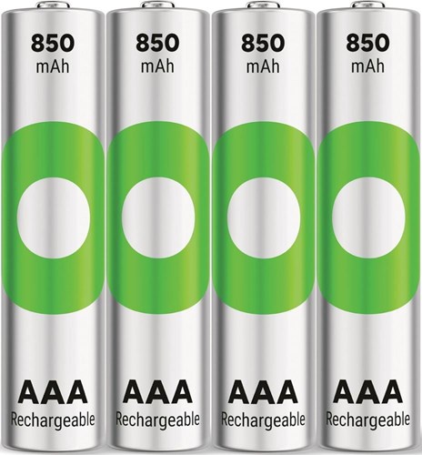 Gp oplaadbare aaa-batterijen 850mah nimh 4pk