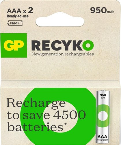 Load image into Gallery viewer, Gp nimh oplaadbare batterij aaa 950ma blister(2) - 3311420
