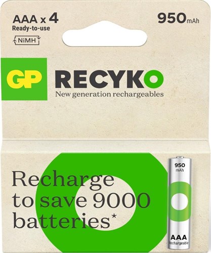 Load image into Gallery viewer, Gp nimh oplaadbare batterij aaa 950ma blister(4) - 3311422
