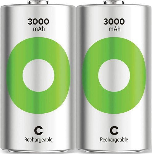 Load image into Gallery viewer, Gp nimh oplaadbare batterij c 3000ma blister(2) - 3311460
