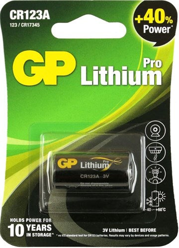 Gp photo lithium cr123a 3volt - 3211953
