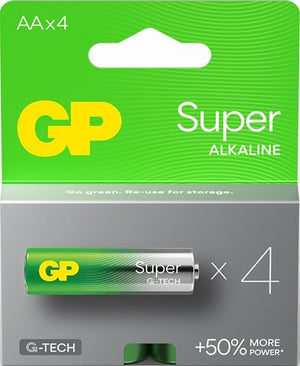 Super alkaline AA-batterijen 4PK