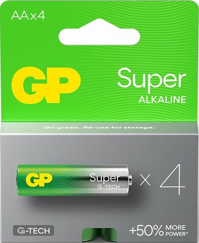 Load image into Gallery viewer, Super alkaline AA-batterijen 4PK
