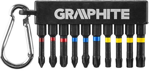 ギャラリービューアに画像をロードする, Graphite bitset 10-delig lang in houder met haak - 6480220
