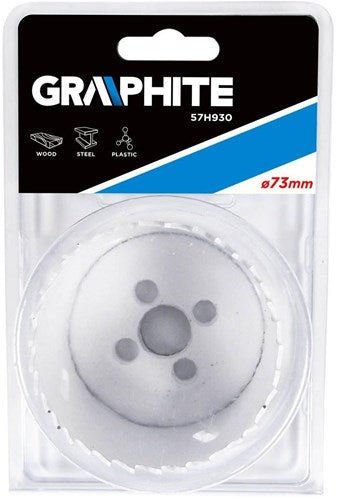 Graphite gatenboor 73 x 38 mm - 6480375