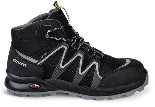 Grisport safety cross gtx line 33663 hoog s3 esd | zwart zilver | maat 47 - 00.049.014.47