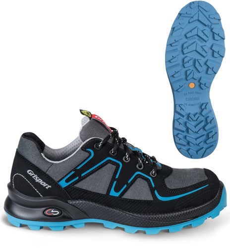Cargue la imagen en el visor de la galería, Grisport safety cross safety serena 33600 dames laag s3 grijs blauw - maat 36 - 00.049.005.36
