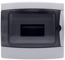 Enzo groepenkast leeg 1 rij met deur + dinrail ip65 - 4517687