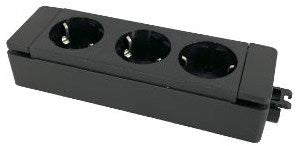 Enzo gst18© compatible tafelcontactdoos ra 3v doorvoer m-f - 6872002