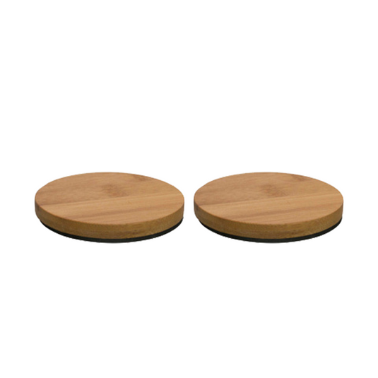 Gusta onderzetters bamboe ø9,5cm 2 stuks
