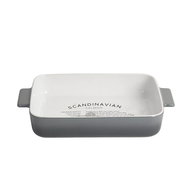 Load image into Gallery viewer, Gusta ovenschaal fade 32x19.9x5.4 cm wit grijs
