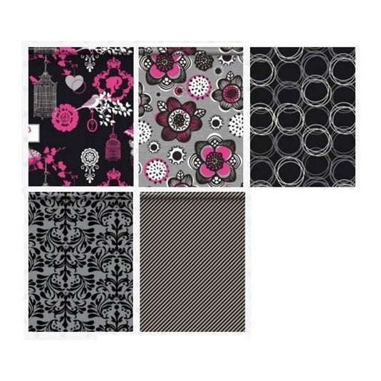 Kadopapier zwart wit rol 200x70cm