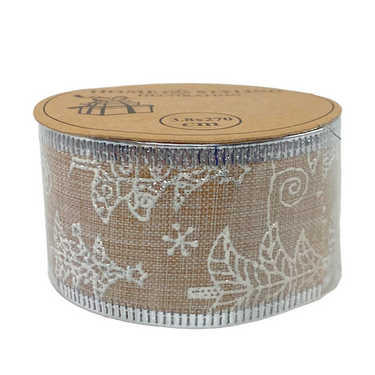 H s cadeaulint jute kerstboom 3,8x270cm