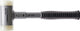 Halder kunststofhamer | lengte 300 mm hoofd-d. 40 mm | stalen buis terugslagvrij | hard nylon wit | 1 stuk - 3377.040 - 3377.040