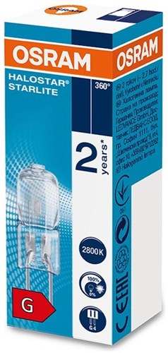 Enzo halogeen steek 20w 12v helder g4 starlite - 5300602