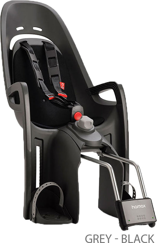 Hamax zenith - bicycle child seat | grey - red