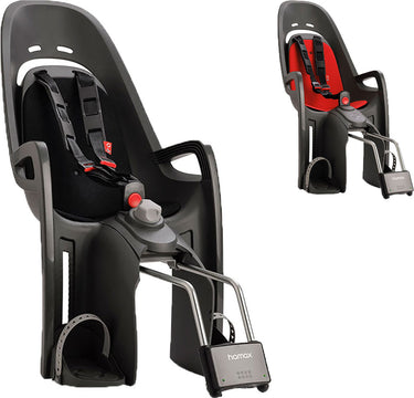 Hamax zenith - bicycle child seat | grey - red