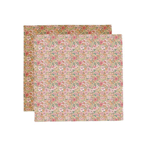 Blossom | meerkleurige hydrofiele doeken 110 x 110 cm - 2 stuks