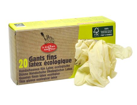 La droguerie écologique handschoenen latex eenmalig gebruik - m