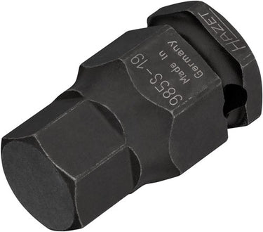 Hazet krachtdopsleutelbit 985s-19 · 1 2 inch (12,5 mm) vierkant hol · binnen-zeskant-profiel · sw 19 mm
