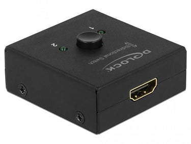 Delock hdmi switch 2 - 1 bidirectional 4k 60 hz (zwart)