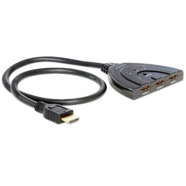 Delock hdmi 3 > 1 switch hdmi switch (zwart, 60 centimeter)