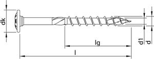 Heco -topix-plus a2 8,0 x 240, tk, tellerkop t40, dd, 50 st - hc61887