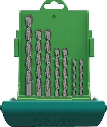 Heller beton- steenboorset | 7-delig | d. 4 5 2 x 6 8 10 12 mm | 1 stuk - 16884 - 16884a