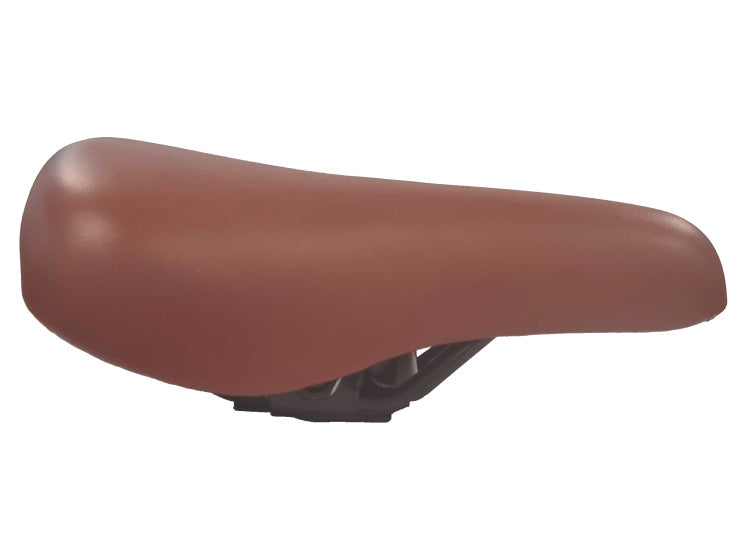 Load image into Gallery viewer, Hi-point zadel voor kinderfiets 12 of 14 inch imitatieleer bruin
