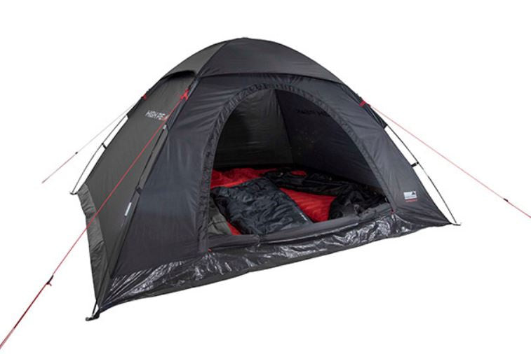 Load image into Gallery viewer, High peak Monodome XL Familietent 4-persoons 240 cm Zwart
