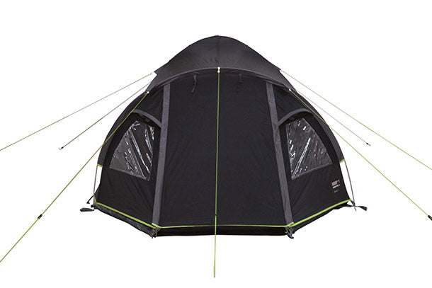 Load image into Gallery viewer, High peak Koepeltent Talos 3-persoons 330 x 180 x 120 cm zwart
