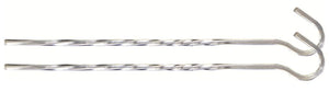 Highlander Gedraaide Tentharing 18 cm Staal 10 Stuks Zilver