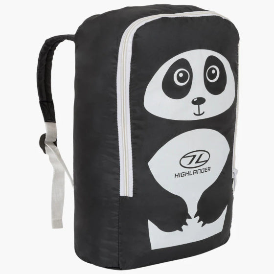 Load image into Gallery viewer, Highlander Mummy Slaapzak Panda 300 Zwart wit
