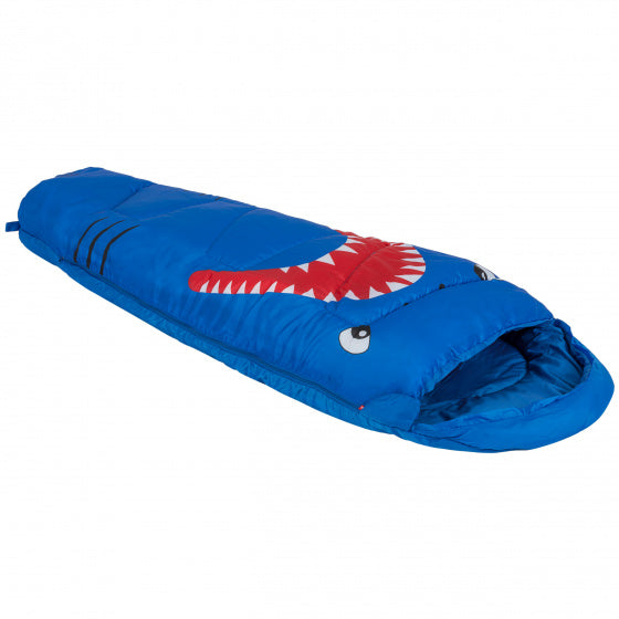 Mummy Slaapzak Shark 170 cm Polyester Blauw