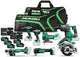 Hikoki kc18h7a 505 18v voordeelpack | 7 x 18v machines | 5 x 5.0 ah accu en snellader | in draagtas - kc18h7a-505
