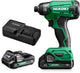 Hikoki wh18dawcz | accu slagschroevendraaier | 18 v | 140 nm | 1 4 | 2 x 2.0 ah accu + lader | in kunststof koffer wh18dawcz