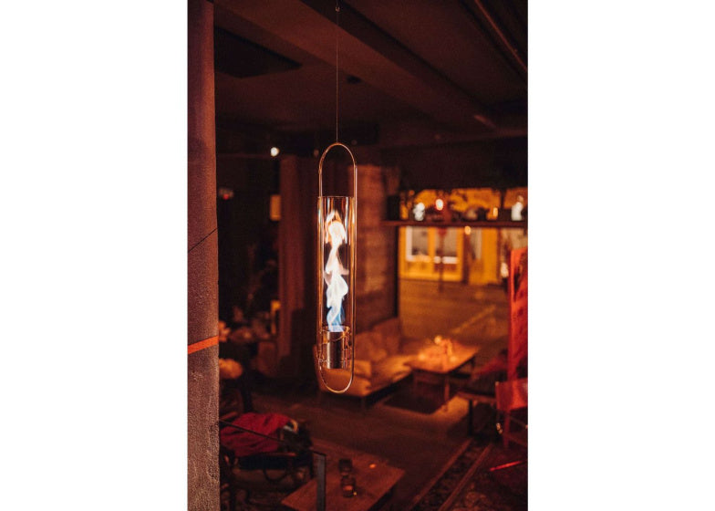 Load image into Gallery viewer, Höfats Spin 120 sfeerlantaarn hangend 150 cm RVS zilver
