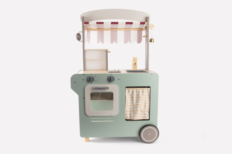Load image into Gallery viewer, Dantoy houten streetfood kraam
