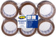 Hpx verpakkingstape flatpack | 6 rollen | bruin | 50mm x 66m - vb5066p vb5066p