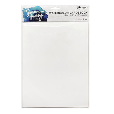 Ranger ink ranger • simon hurley create. smooth watercolor cardstock 8pcs