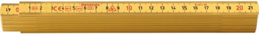 Hultafors duimstok g 59 2m - 10-delig - geel - hu200004 - hu200004