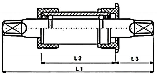 trapas BSA 118 x 30 mm zwart