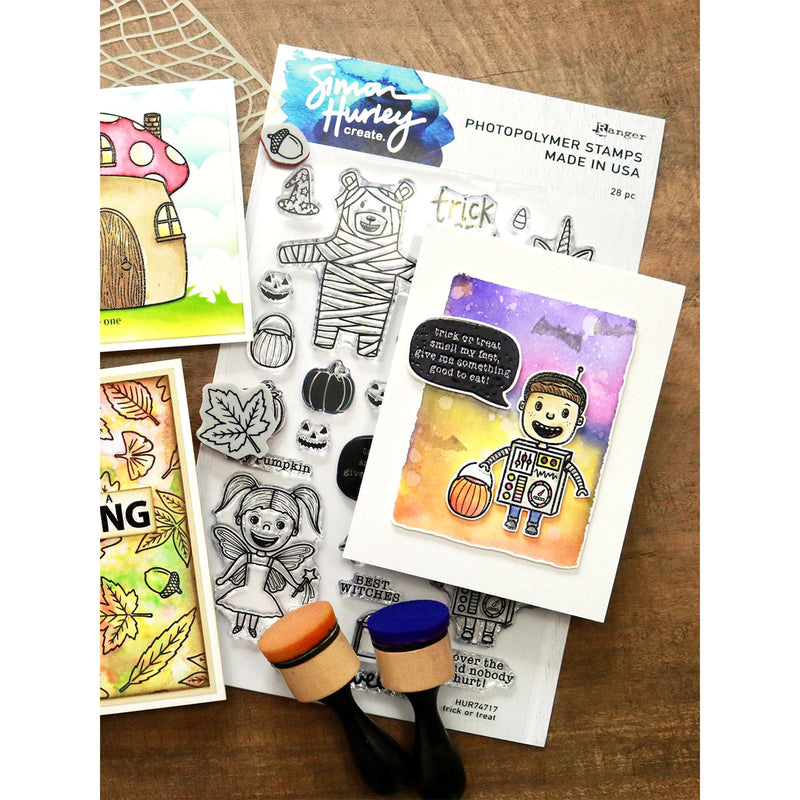 Load image into Gallery viewer, Ranger ink ranger • photopolymer clear stamp trick or treat
