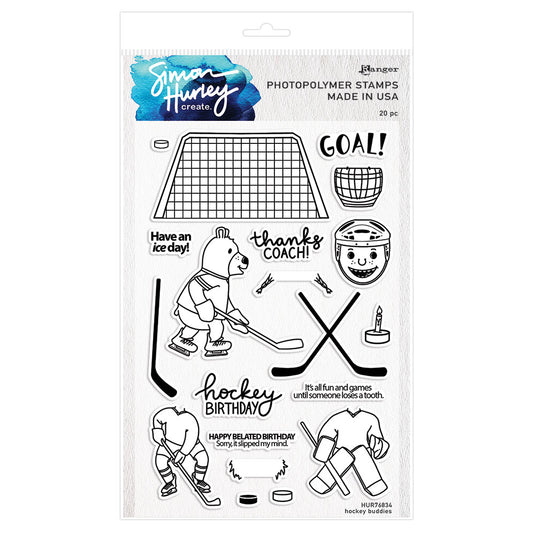 Ranger ink ranger • photopolymer stamps hockey buddies
